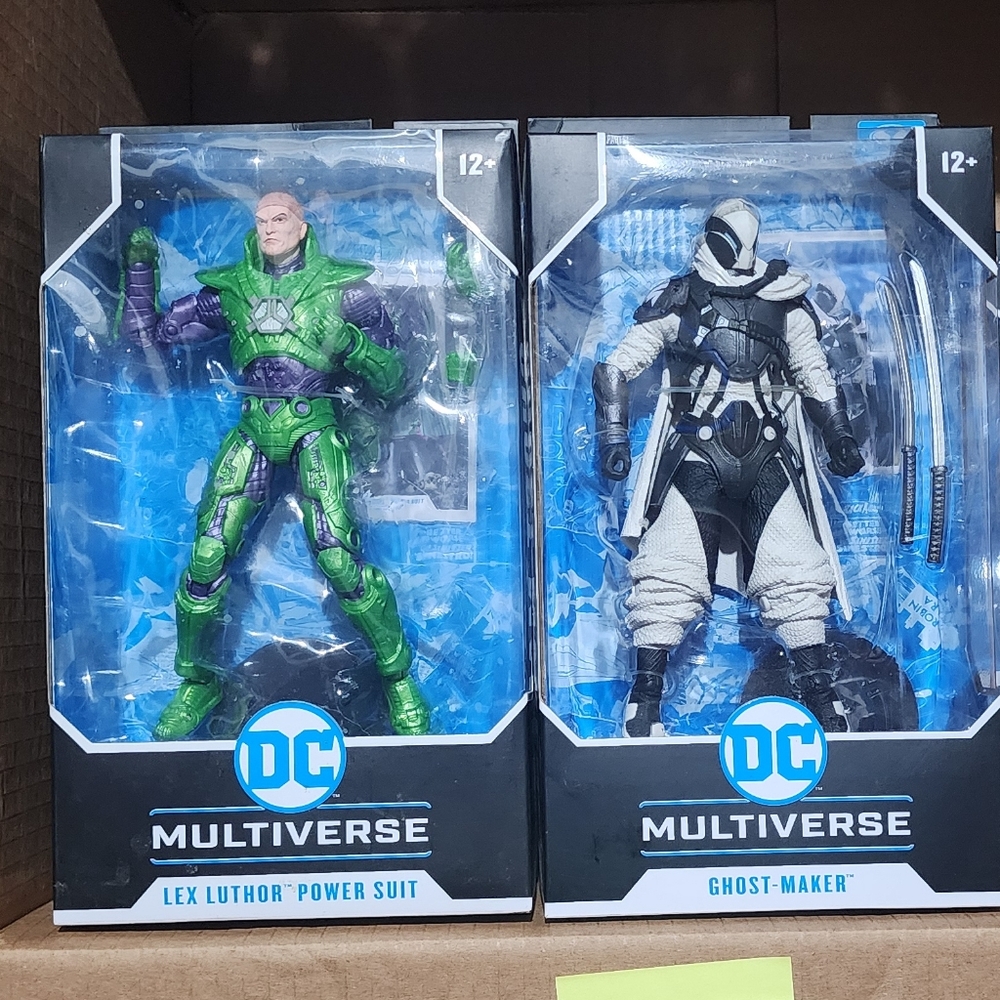 DC Comics Multiverse Lex Luthor Power Suit and Ghost-Maker Action Figures